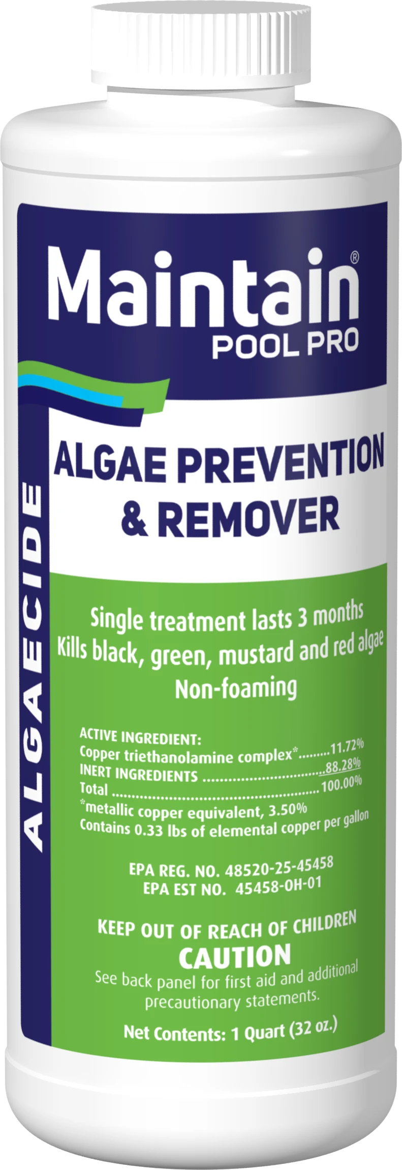Maintain Algae Prevention & Remover 11.72% Copper Algaecide 3 Maintain Algae Prevention & Remover 11.72% Copper Algaecide