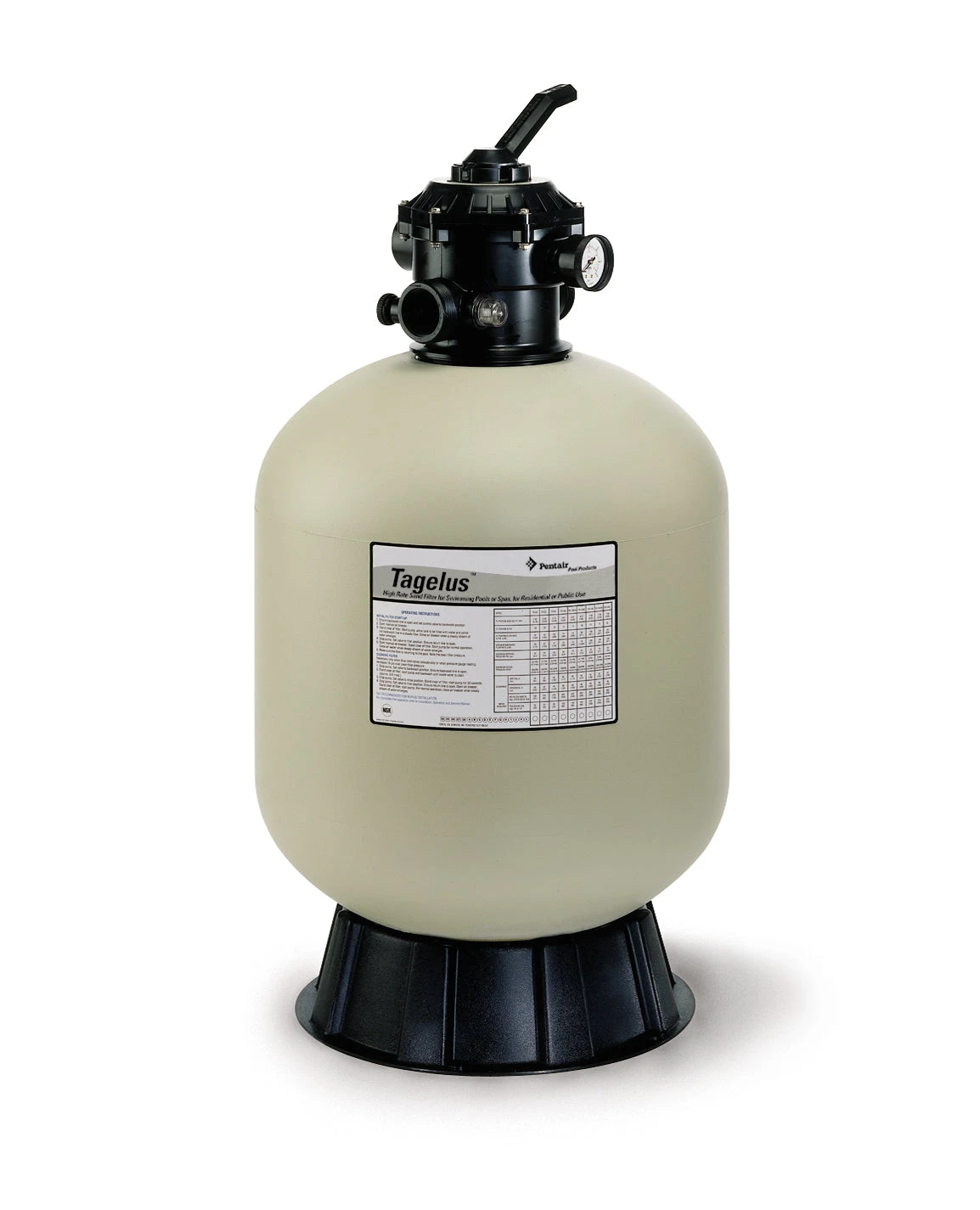 24" Pentair Pac-Fac Tagelus TA-60 Deluxe Sand Filter 3 24" Pentair Pac-Fac Tagelus TA-60 Deluxe Sand Filter
