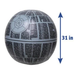 Star Wars XXL Death Start Light Up Beach Ball By Swimways 5 Star Wars XXL Death Start Light Up Beach Ball By Swimways -Essentials Pool Store star wars xxl death star light up beach ball 5